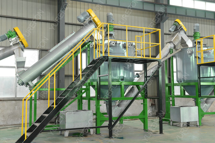 300 - 1500 Kg/H PET Bottle Plastic Washing Recycling Machine with Stainless Steel High Speed Friction Washing