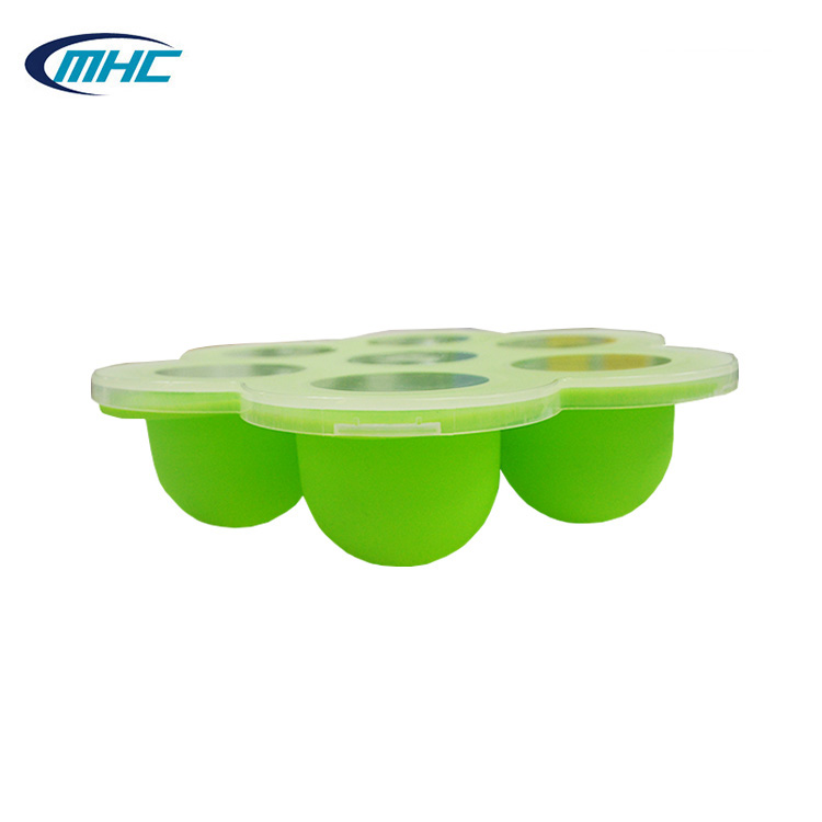 Waterproof Silicone Ice Mold 7 Cavity BPA Free Ice Cream Moulds Ball Shaped