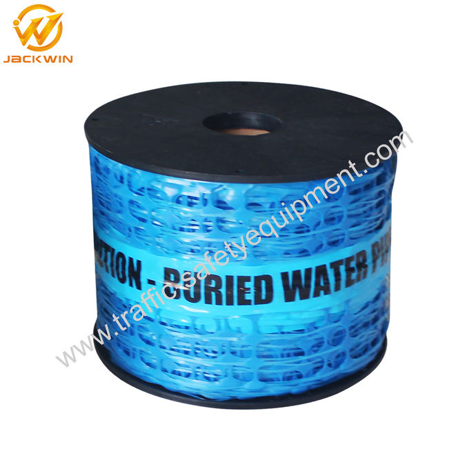20cm*100m / 30cm*100m Blue Water Main Below Plastic Underground Detectable Warning Mesh