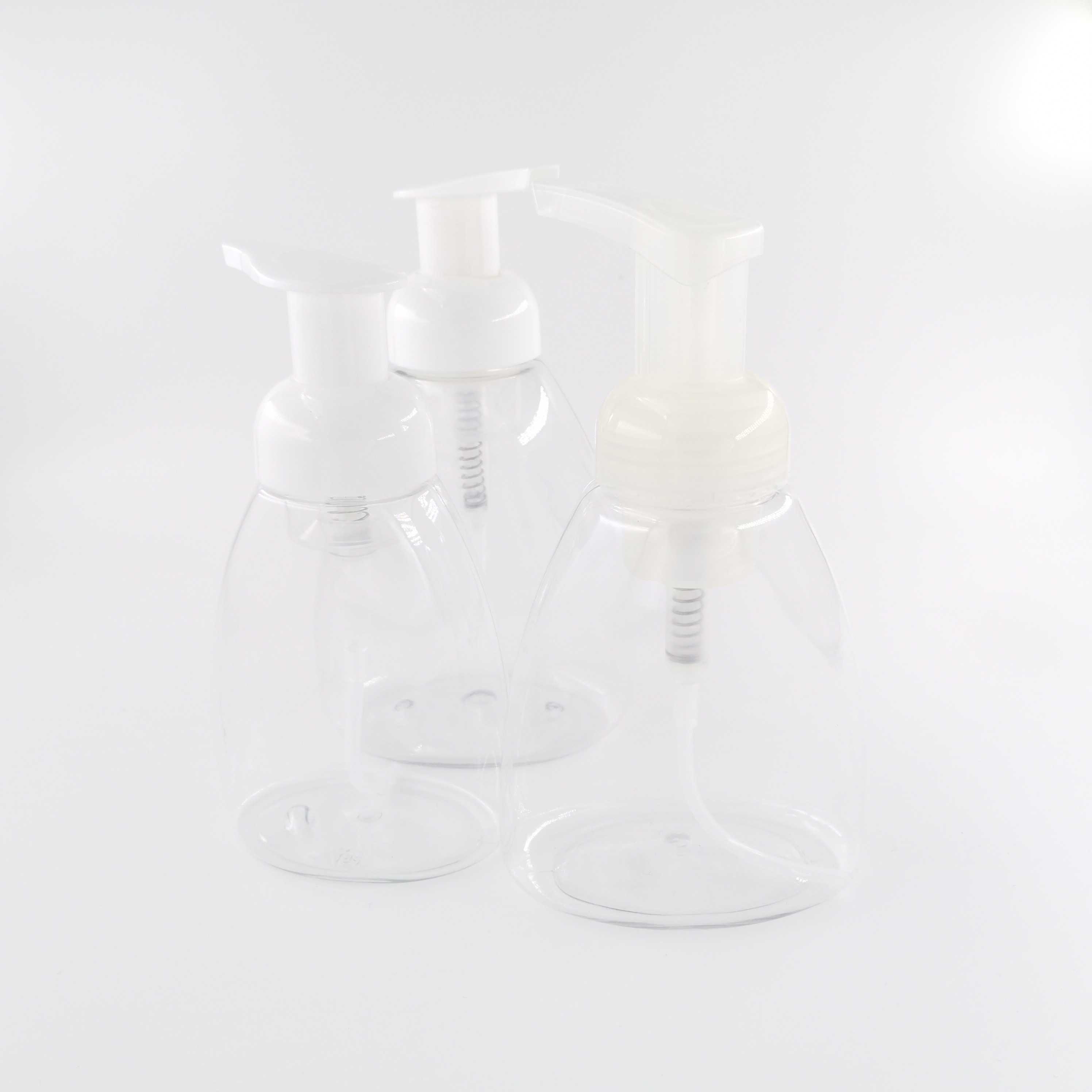 Clear 250ml 500ml PET Nonspill Pump Dispenser Bottle