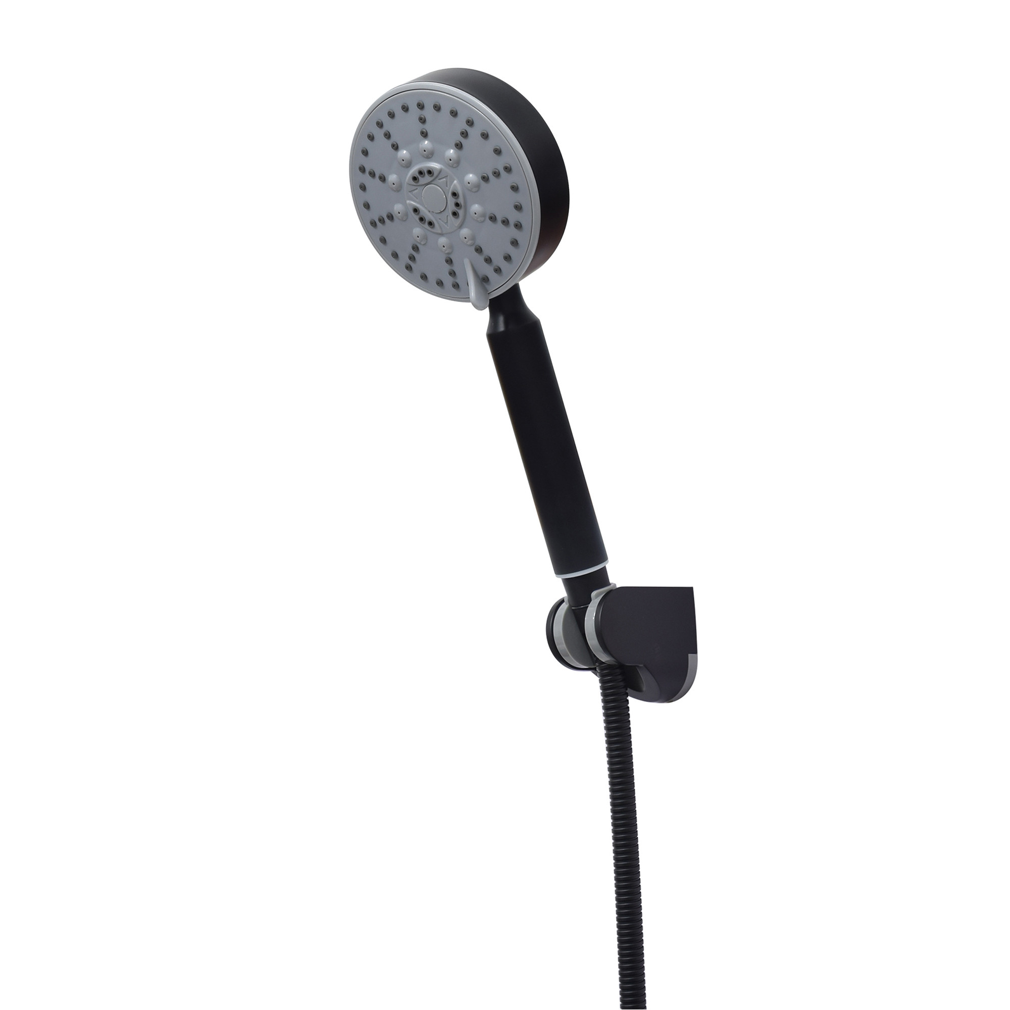 three-piece sStainless steel 304 Hand Shower Wall mount shower Faucet Comercial sanitary ware basin mixer Black Color