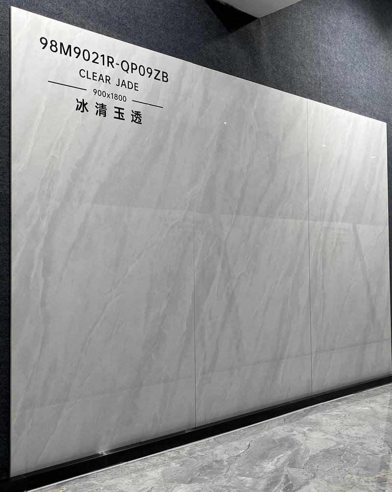 Firebrick Gray Durable Tiles Indoor 900x1800x9mm Floor Porcelain Glazed Polished Tile For Balcony and Building