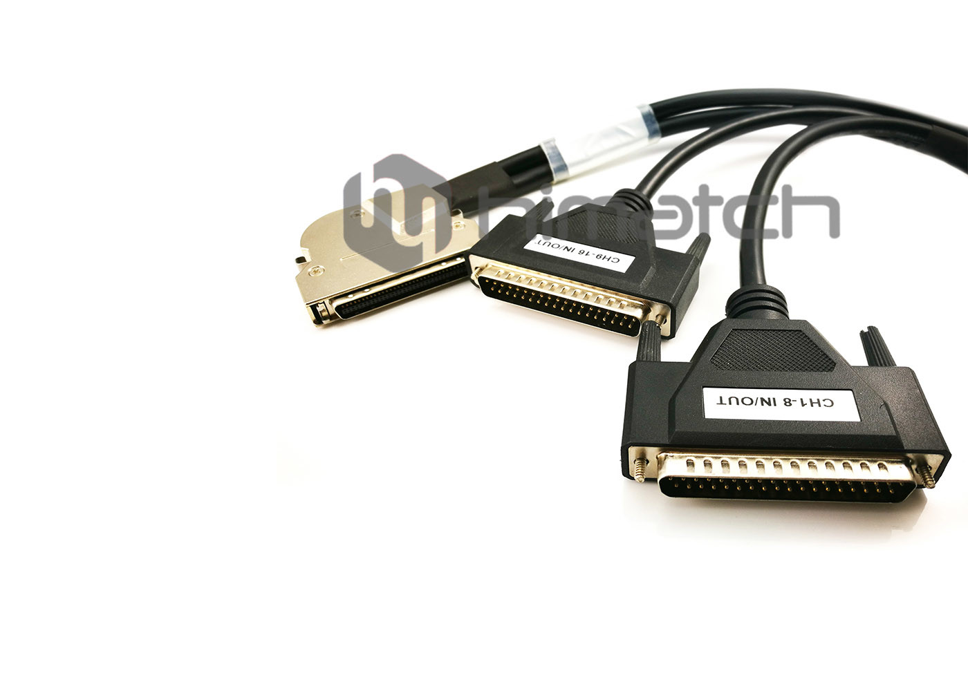 1.2m Length SCSI Data Cable MDR 68 Pin / DB 37 Pin For Industrial Equipment