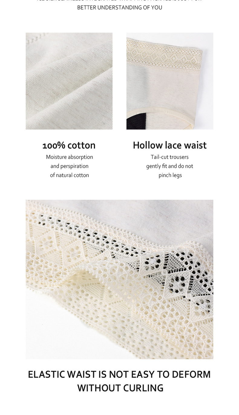 4 Layer Seamfree Period Underwear Menstrual Sexy Lace Period Underwear