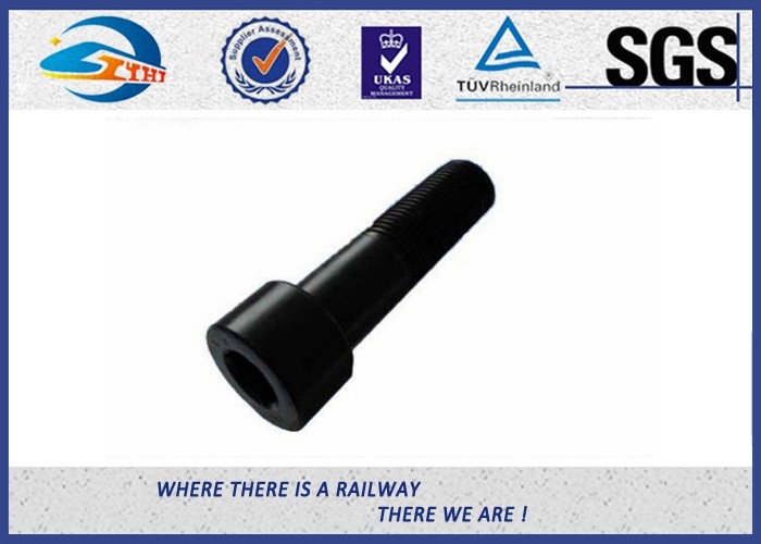 Grade 4.6 5.6 8.8 Railway Bolt / Track Fish Bolt With Oxide Black
