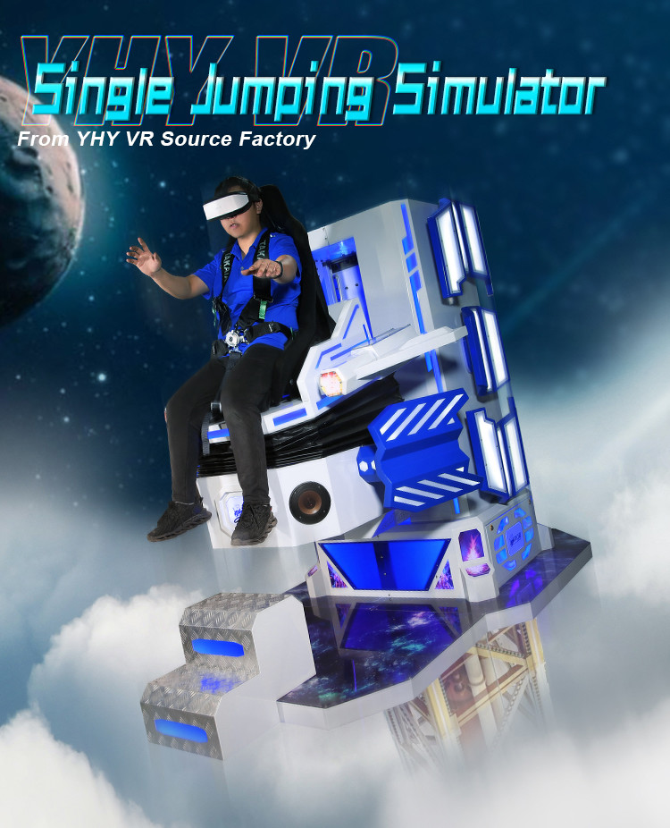 1 Seat Amusement Park VR Game 9D Motion 2 DOF Bungee Jumping Simulator