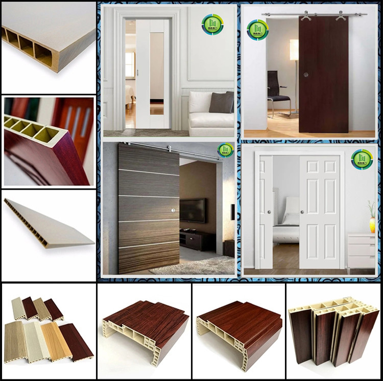 Moisture Resistant OEM WPC Sliding Door Soundproof Glass Material