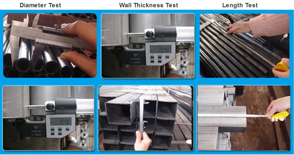 Galvanized steel/gi rectangular hollow section weight/carbon steel pipe price