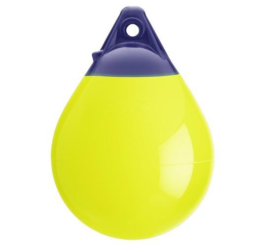 Quality UV Resistance Dock Bumper Ball Inflatable PVC Yellow Mooring Buoys Round Boat Fenders for sale