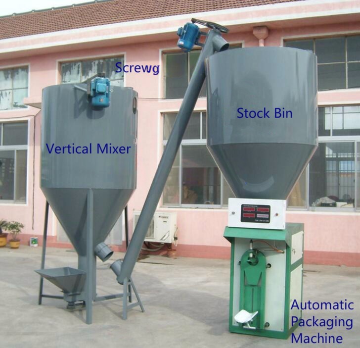 Vertical Mixing Machine Granule Mixer Chemical Blender for High- Mixing and Blending