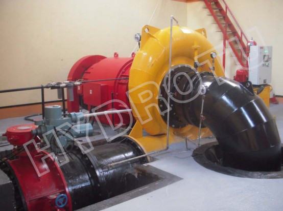 400KW Small Horizontal Shaft Francis Hydro Turbine , Francis Water Turbine Generator