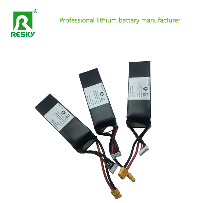 Drone RC Lithium Battery 4s 3s 11.1V 14.8V 22.2V 2200mAh 35c Li-Polymer Battery