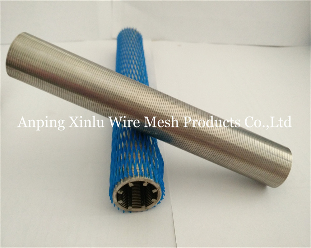 Pure Round 316L Wire Wrapped Johnson Screen Tube diameter 33-300mm for Juice and Beer Filter Treatment