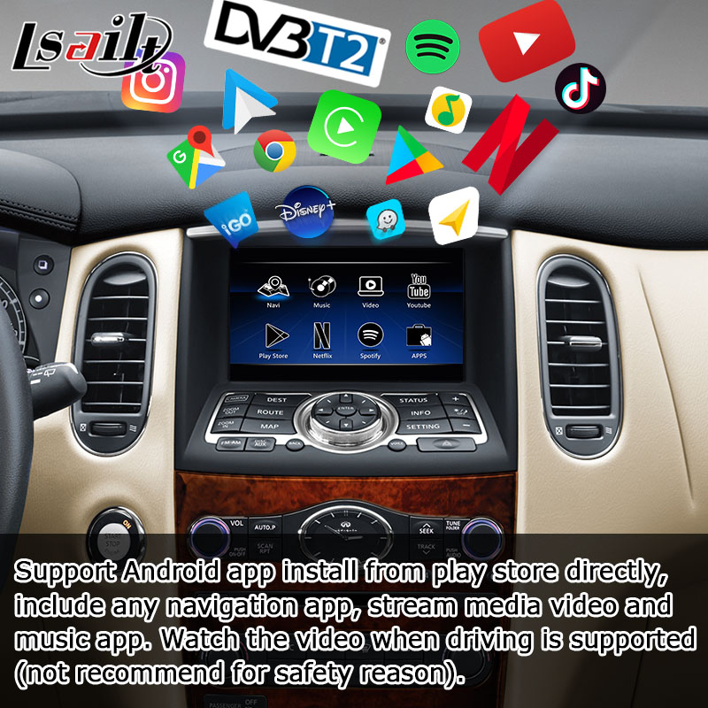 Infiniti QX50 EX EX35 EX25 EX37 Nissan skyline crossover Android HD screen carplay android auto upgradew