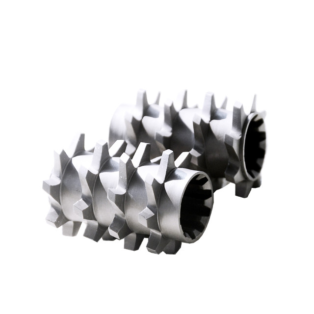 Twin Screw Shaft And Screw Elements For Plastic Bag Extruder