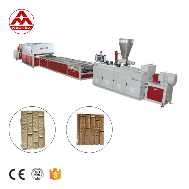 Co-rotating Twin Screw PVC Stone Siding Extrusion Line 18000x6000x2500 for Recognition