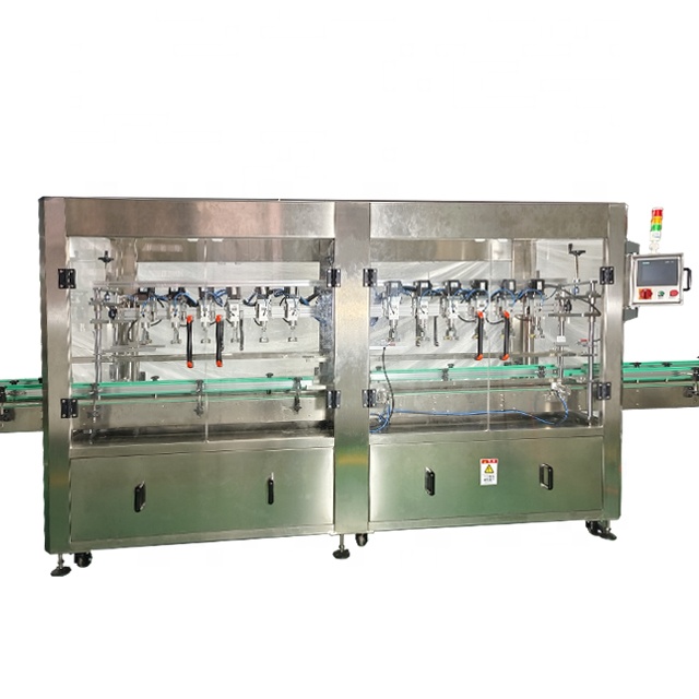 Automatic Filling Screw Capping Double Side Labeling Production Line for Shower Gel