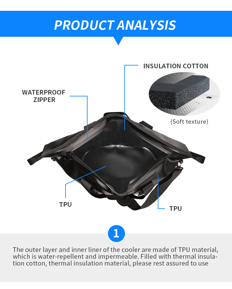 Customized Leakproof Soft Cooler Lightweight Multipurpose For Outdoor Picnic