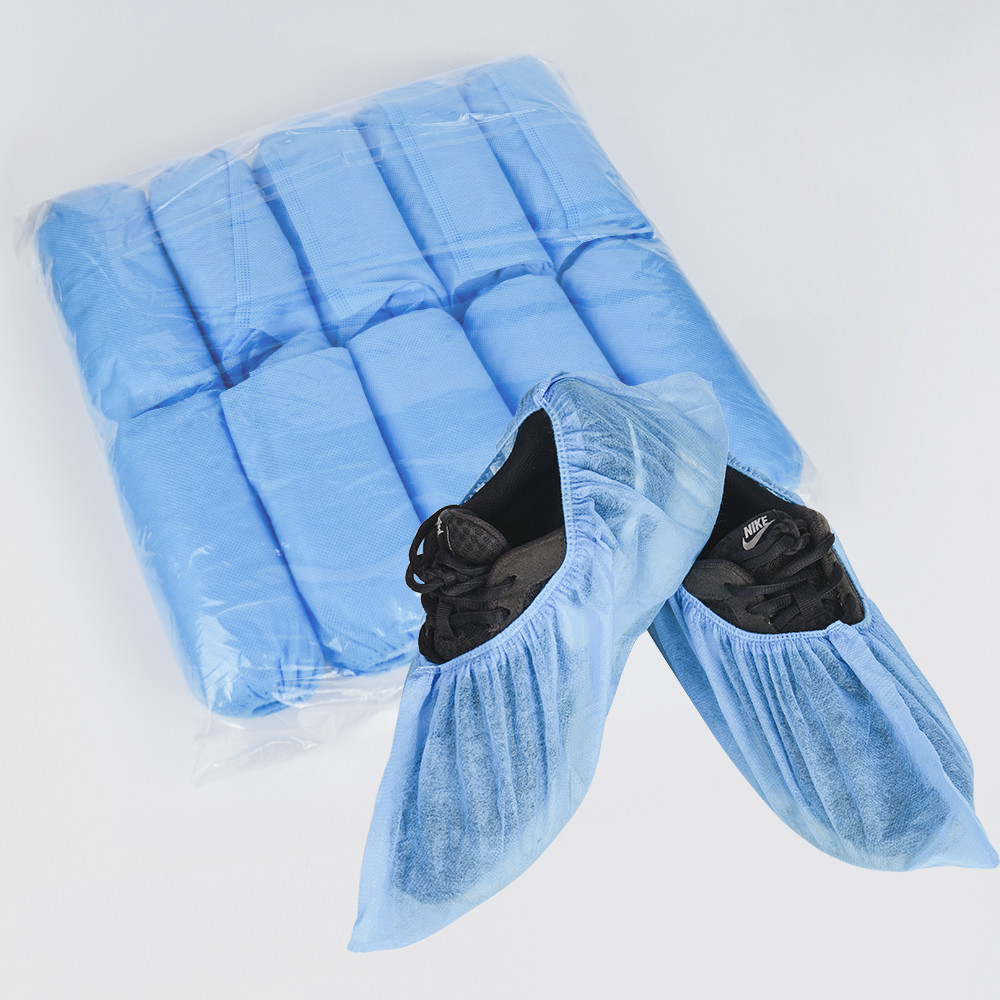 Medical Hospital Blue Disposable Non-Woven Shoe Cover Medical Consumable Disposable Nonwoven Shoe Cover