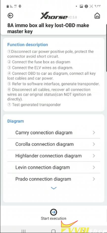 Toyota 8A Adapter Kit Menu 3