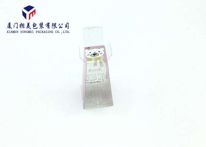 Trapezoid Shape Plastic PET Box Custom Plastic Box Packaging For Bath Fizzers