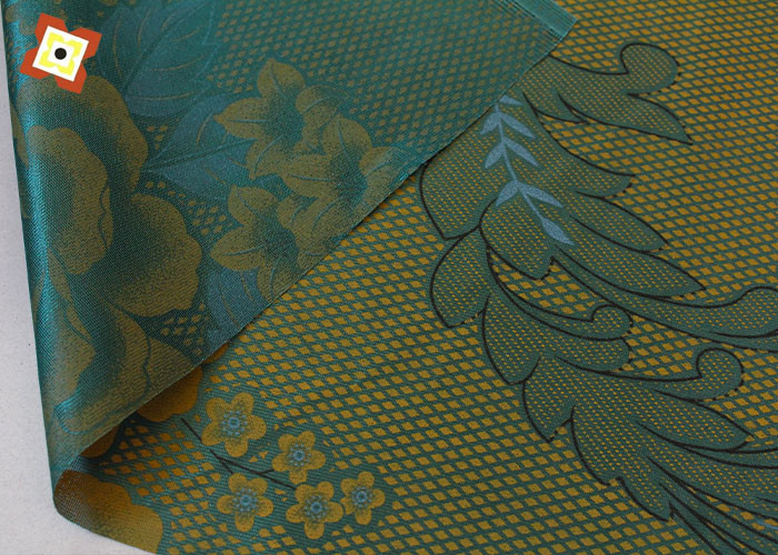 100% Polyester Cotton Mattress Quilting Fabric Warp Knitted Printed Skin Friendly