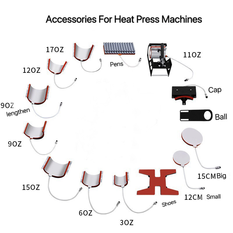 Multifunctional Combo Heat Press Machines For Sublimation Products Printing