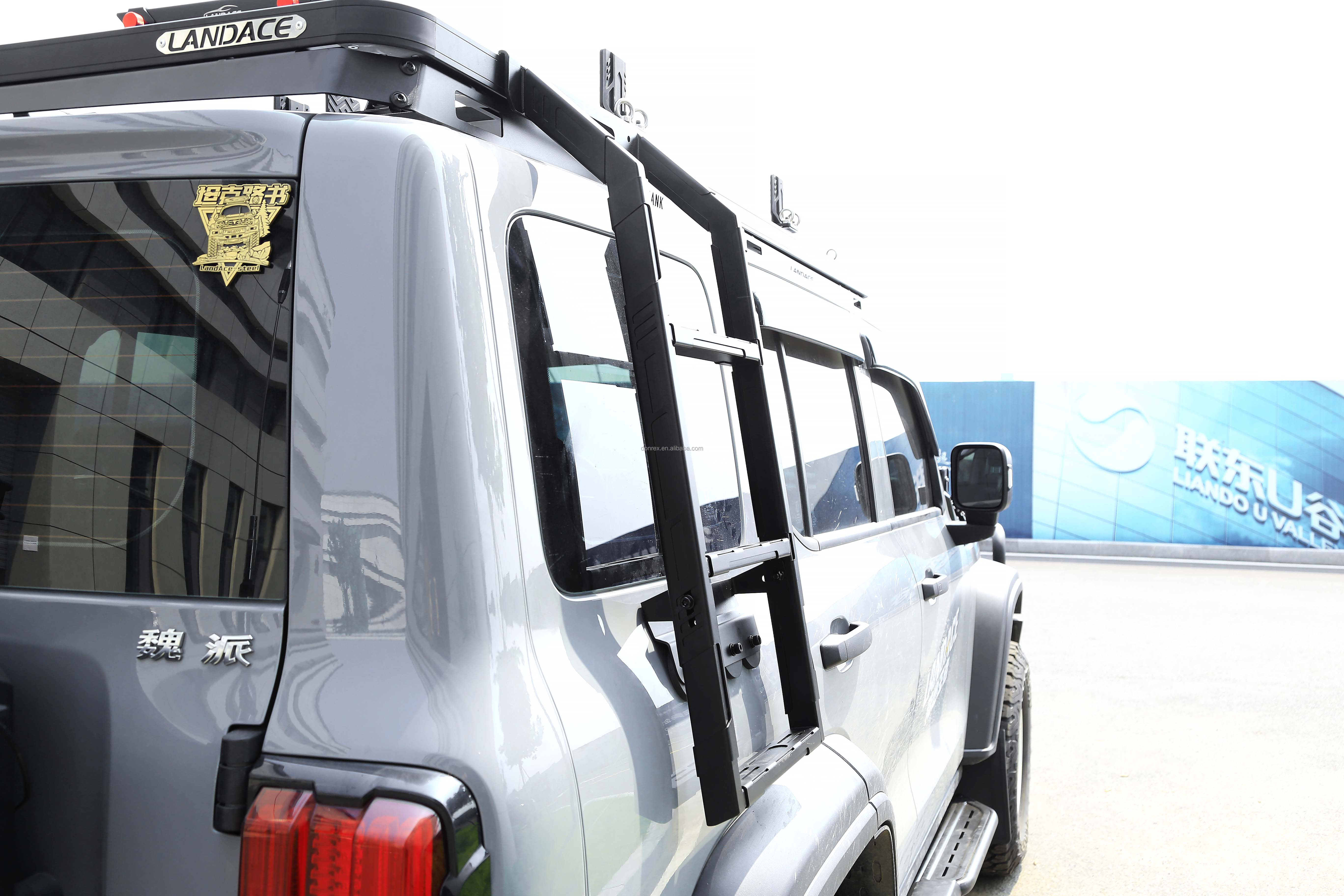 2020- Car Roof Rack Mounted Climb Tank 300 Side Ladder for GWM 4x4 Offroad Accessories