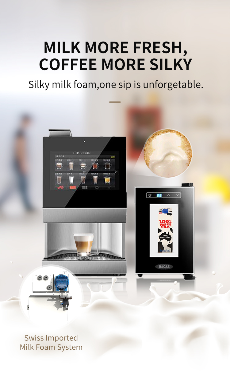 DIY Menu Freshly Brewed Coffee Vending Machine Anti Pollution