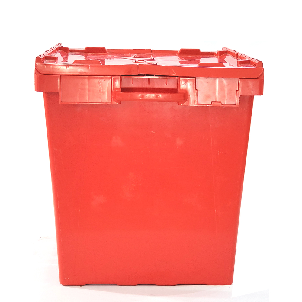 Reusable Plastic Shipping Crates Warehouse Storage 640x542x600mm 171 litre