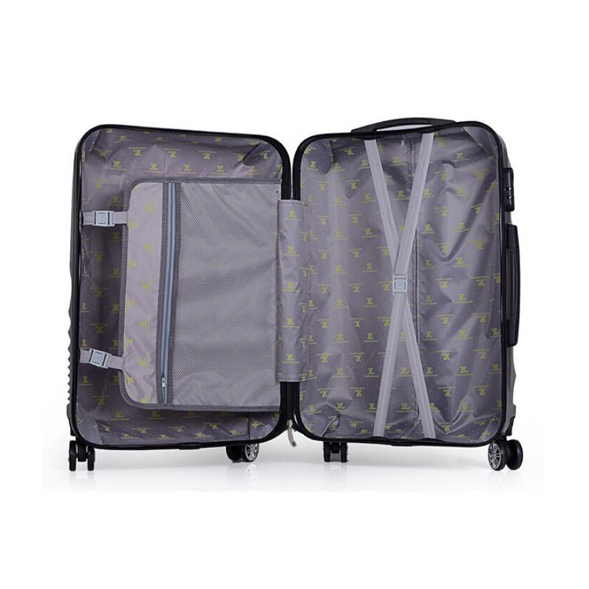 Pink Push Button ISO9001 Business Travel ABS PC Luggage