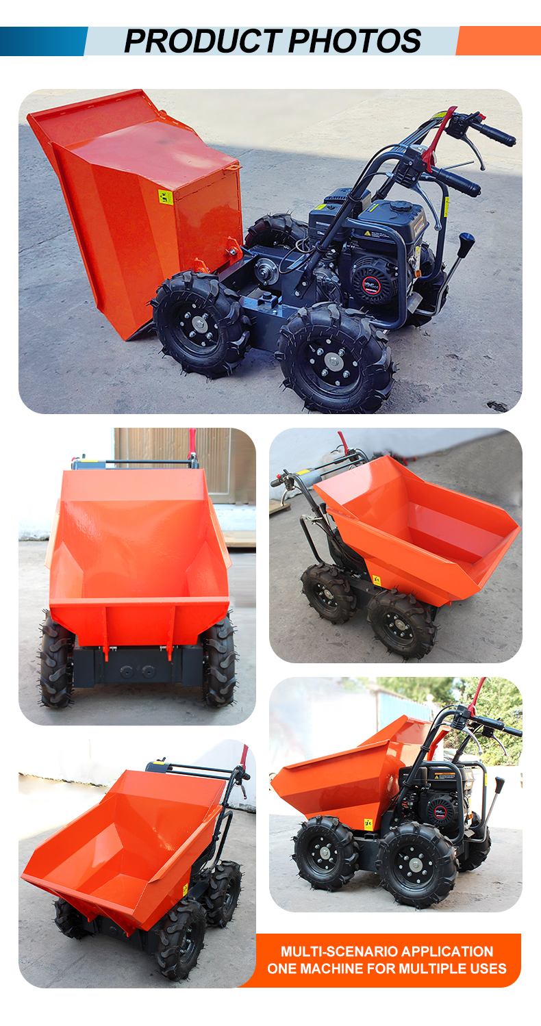 300-1000kg Mini Fully Electric Loader Four-Wheeled and Compact Design for Easy Handling