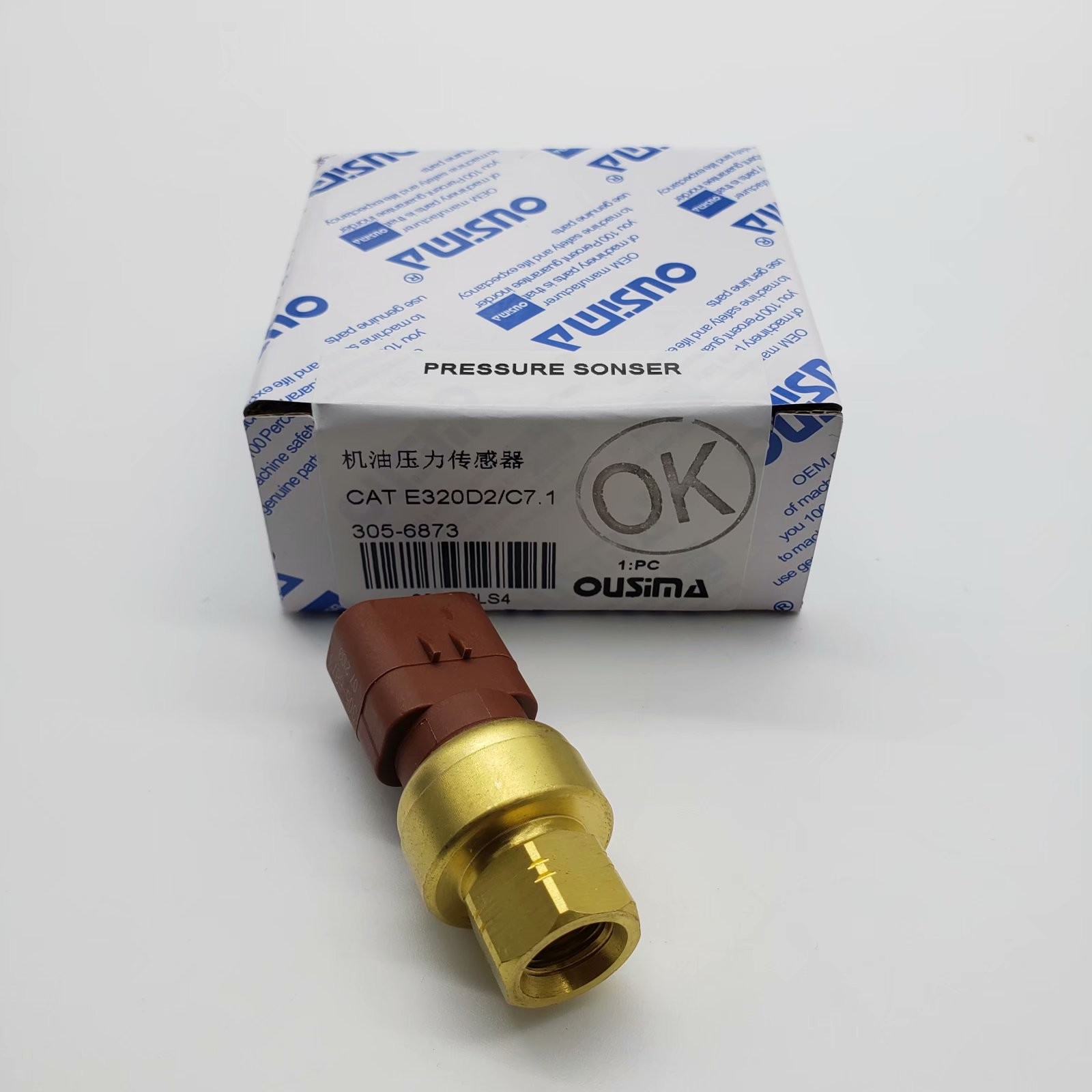 OUSIMA Air Pressure Sensor 305-6873 Engine High Pressure Sensor For E320D C701