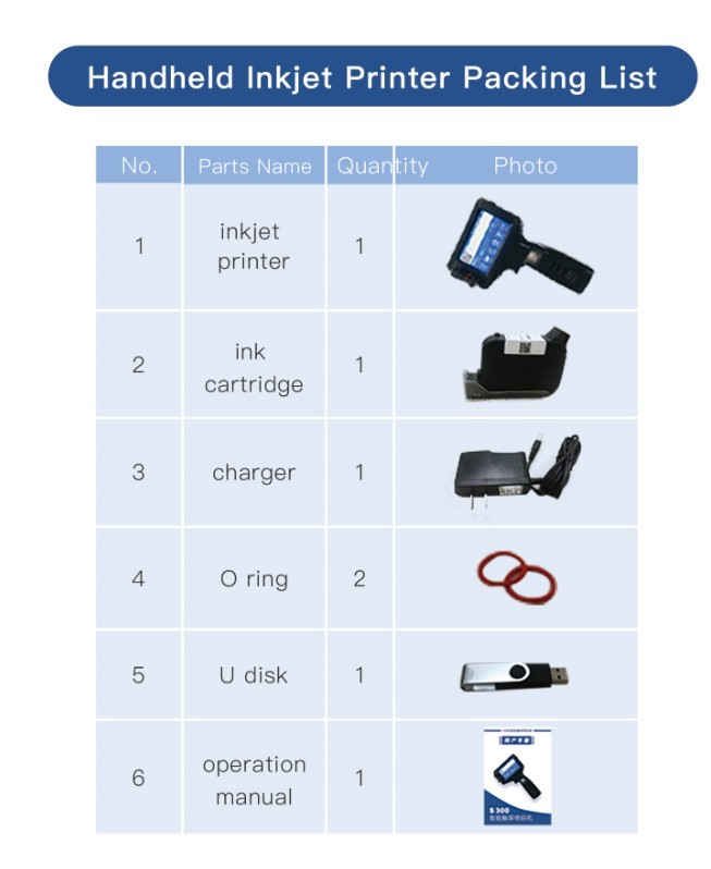 S300 Portable Handheld Inkjet Printer For Woodboard / Steel Pipe / Carton Box