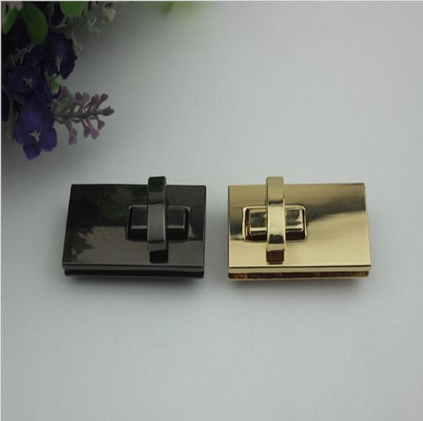 Fancy simple design gold & gunmetal color zinc alloy fittings metal twist turn
