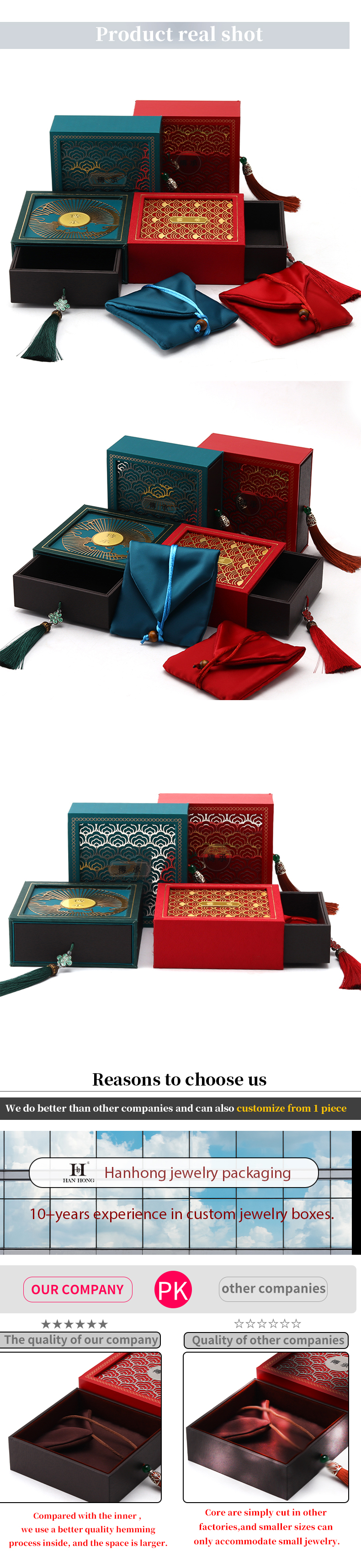 Ancient Chinese Style Cardboard Paper Jewelry Storage Packaging Box Luxury