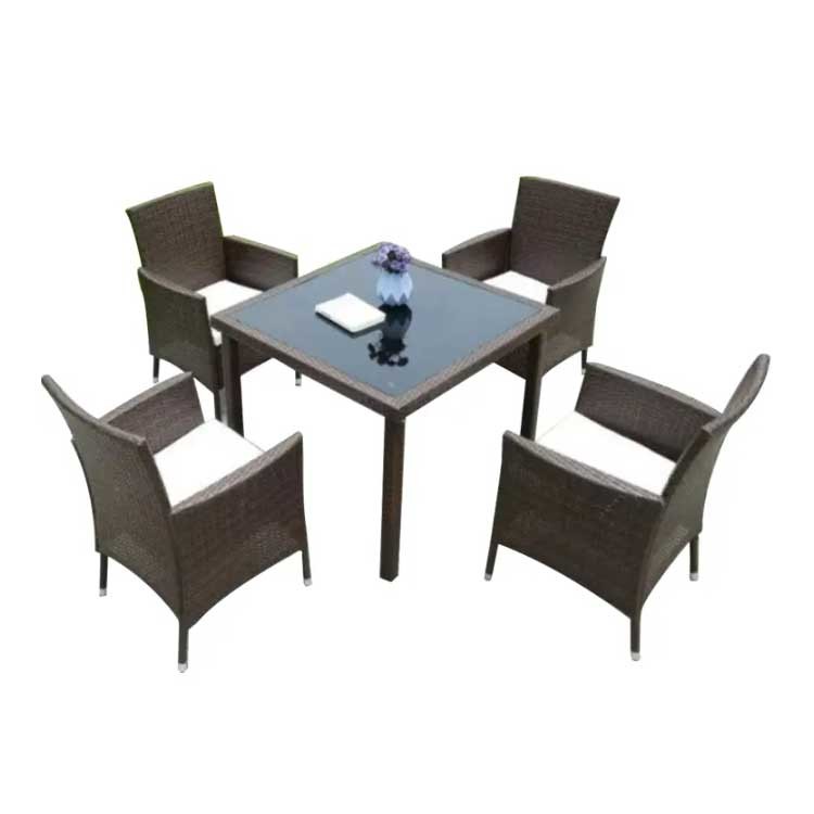 Rattan Outdoor Corner Sofa Set Waterproof High UV Resistance Modern Garden Chair