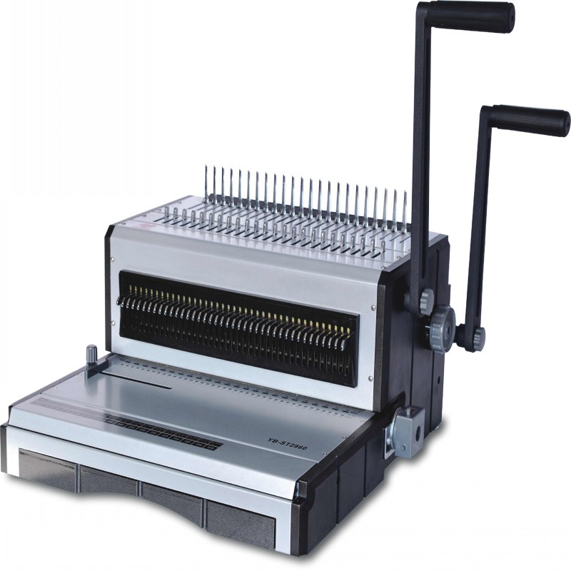 4x4 Hole Comb Double Loop Wire Binding Machine For A3 / A4 Paper
