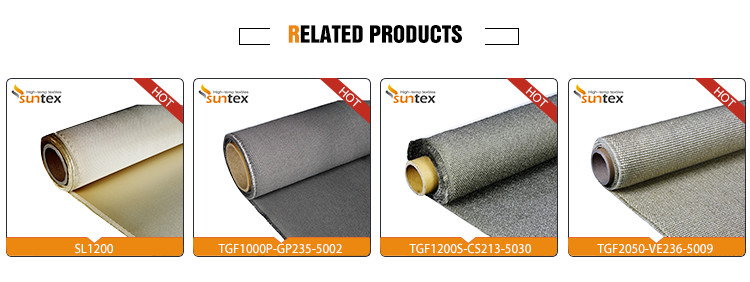 Smoke Curtain Woven Fiberglass Cloth Heat Insulation Fireproof 2050 G/M2