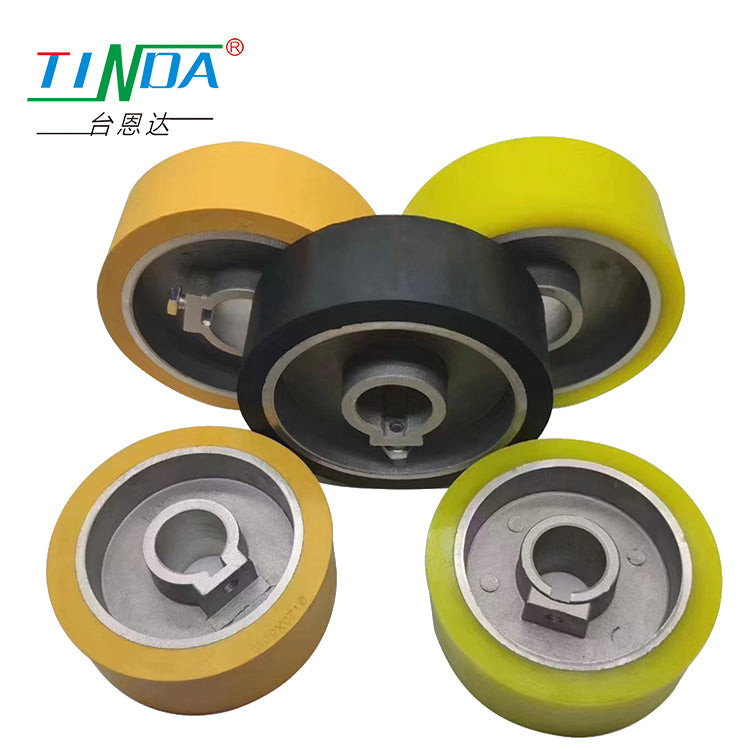 Profile Wrapping Machines Rubber Feed Roller Silicone Rubber Wheel Customised