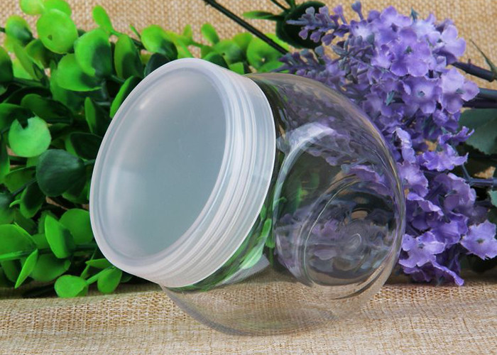 Special Style Clear Plastic Cylinder / Security Screw Cap Bottle Food Grade
