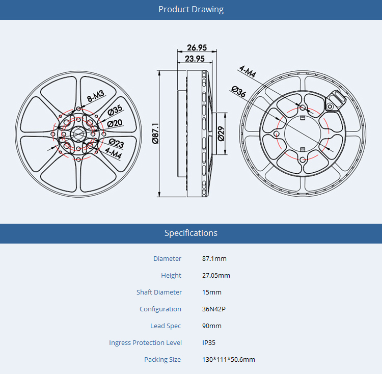 15mm Sensorless Brushless DC Motor