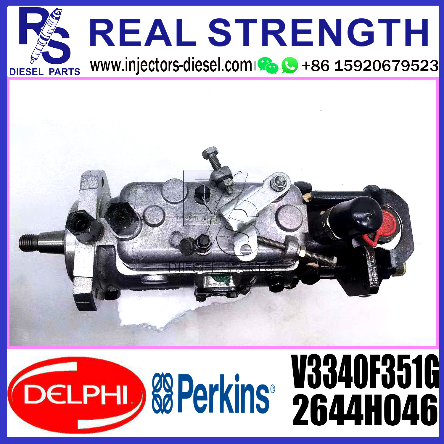 DELPHI 4 Cylinders 2644H046 Diesel Fuel injector Pump 2644H046 V3340F315G for Perkins Engine