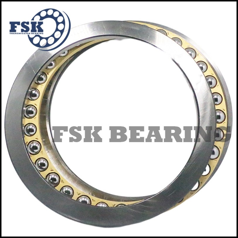 Small Size 51106 51107 51108 Thrust Ball Bearings Single Direction Brass Cage / Iron Cage