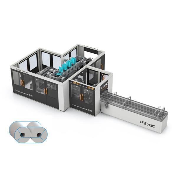 LDPE Wrapping Paper Bundle Packing Machine , 50packs/Min Tissue Paper Production Line