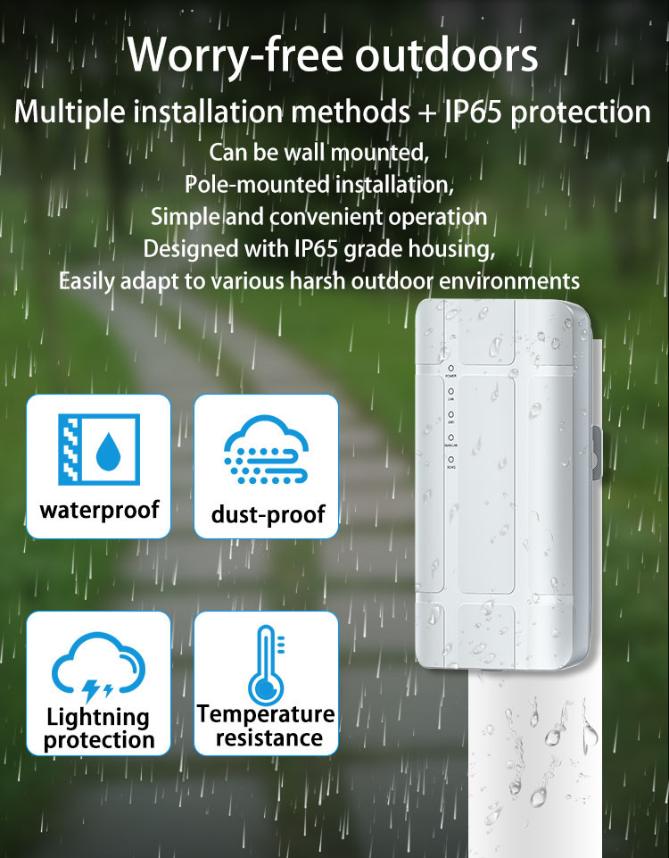 580MHz 4G Outdoor Router 300Mbps 4g LTE FDD Wireless Router