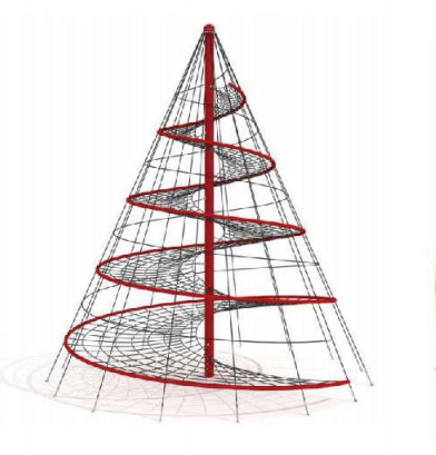 8*8*6m Customized Size Playground Pyramid Climbing Net For Children