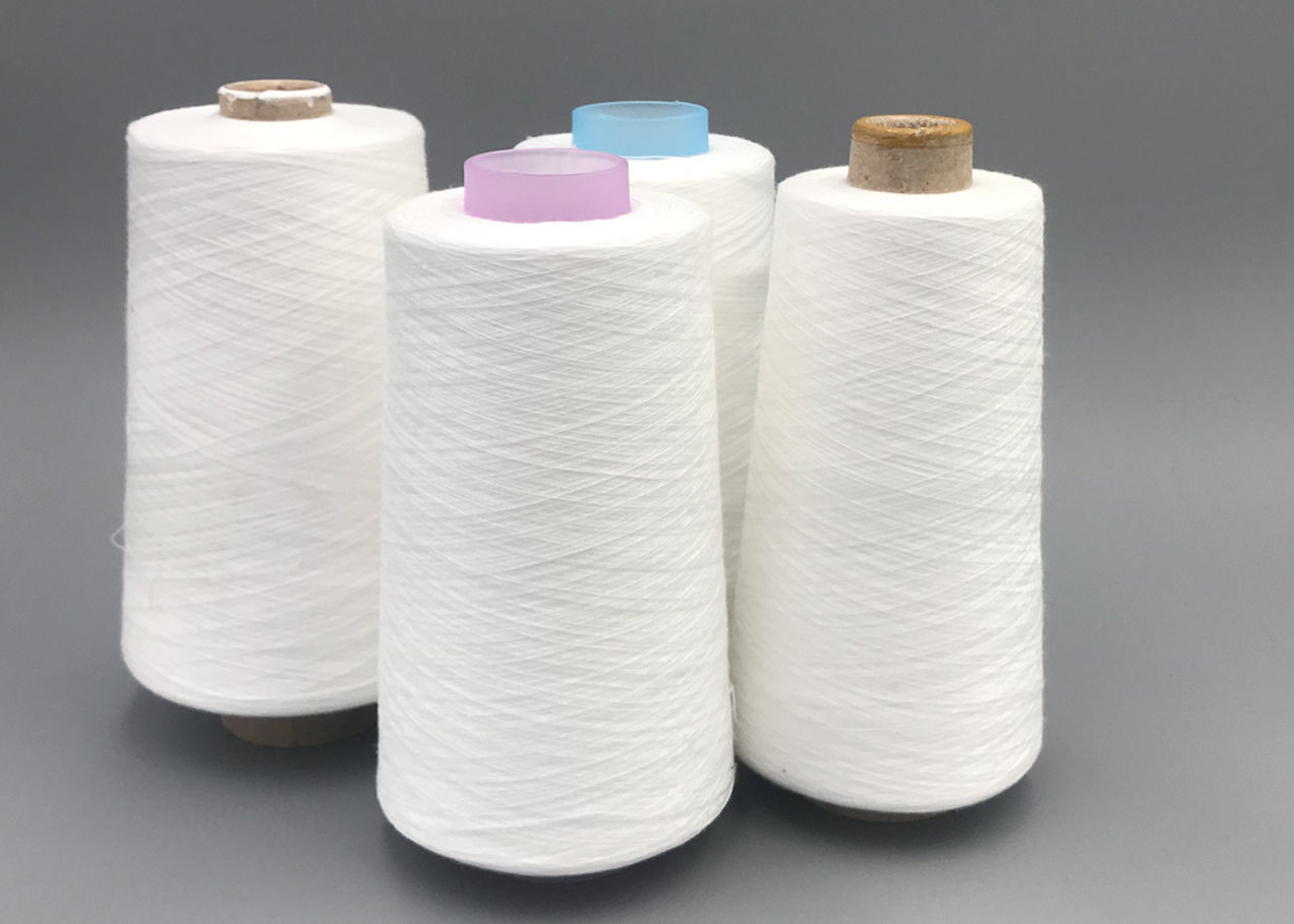40/2 Low Shrinkage Polyester SP Multi Colored Sewing Thread Yarn For Weaving