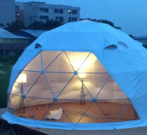 Diameter 6M Half Sphere Geodesic Dome Tent PVC Fabric Cover Dome Party Tents