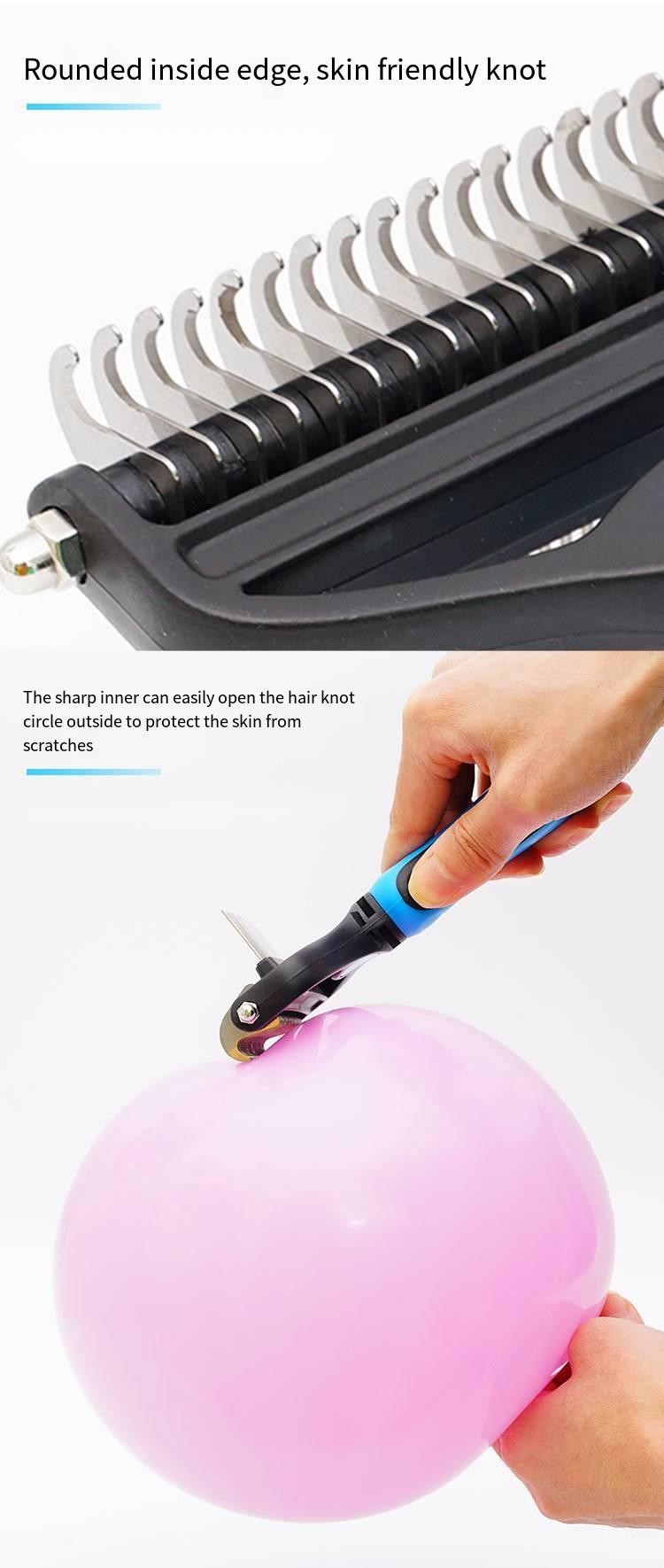 Pet 2-In-1 Detangling Grooming Comb Cat Hair Cleaner Removal Dense Toothed Dog Rake Brush